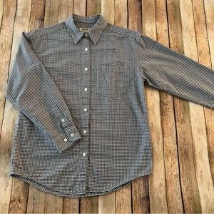 Eddie Bauer women’s long sleeve plaid button down shirt | size Extra Small